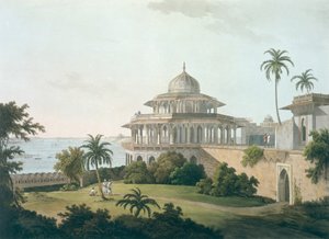 Chalees Satoon, i Allahabad-fæstningen ved floden Jumna, fra "Oriental Scenery: Twenty Four Views in Hindoostan", 1795