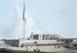 Regeringsbygningen, Fort St. George, billede 35 fra "Oriental Scenery: Twenty Four Views in Hindoostan