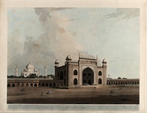 Taje Mahal i Agra af Thomas Daniell