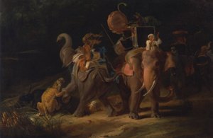 Tigerjagt i Ostindien [1798, Royal Academy of Arts, London, udstillingskatalog] af Thomas Daniell