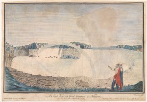 ? An East View of the Great Cataract of Niagara ?, 1762dani