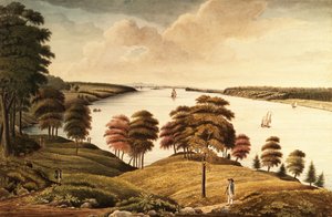 Udsigt over Hudson-floden fra Fort Knyphausen