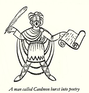 Caedmon (litografi) af Thomas Derrick