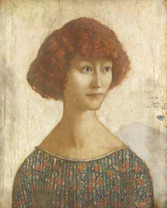 Donna Cristina (tempera og blyant på panel)