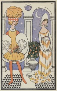 Illustration til Boccaccios Dekameron (farvelitografi)