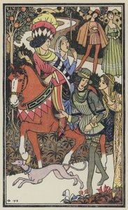 Illustration til Boccaccios Dekameron (farvelitografi)