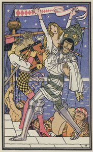 Illustration til Boccaccios Dekameron (farvelitografi)