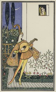 Illustration til Boccaccios Dekameron (farvelitografi)