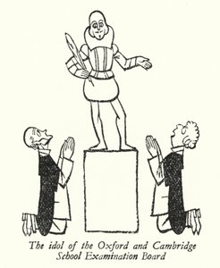William Shakespeare, idol for Oxford og Cambridge School Examination Board (litografi)