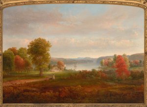 Udsigt over Hudson i efteråret af Thomas Doughty