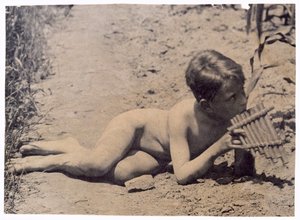 Ben Crowell Study for Arcadia, ca. 1883. af Thomas Eakins