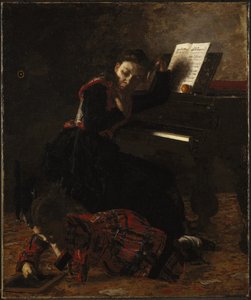 Hjemmescene af Thomas Eakins