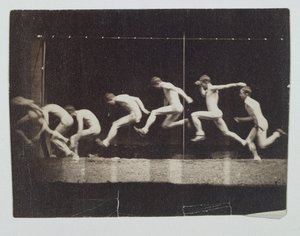Marey-hjulsfotografier af en uidentificeret model af Thomas Eakins