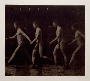 Marey Wheel-fotografier af uidentificeret model, 1884. af Thomas Eakins