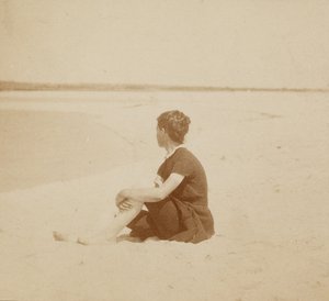 [Mary Macdowell på stranden, Manasquan, New Jersey] af Thomas Eakins