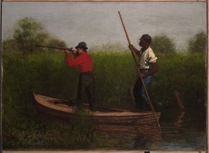 Jagt på raller ved Delawarefloden af Thomas Eakins