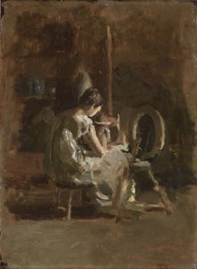 Skitser til "Home-Spun", 1881 af Thomas Eakins