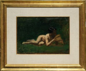 Studie til »Dreng, der hviler sig i ’Arcadia’« af Thomas Eakins