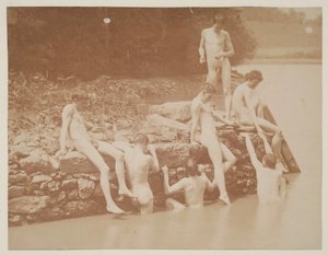 Undersøgelse til svømning, 1883. af Thomas Eakins