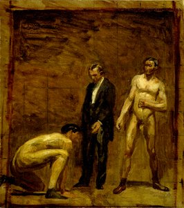 Studie til »Taking the Count« af Thomas Eakins