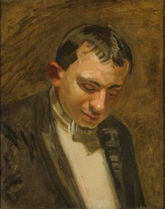 Studie til dommeren i »Taking the Count« af Thomas Eakins