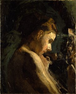 Studie af en piges hoved af Thomas Eakins