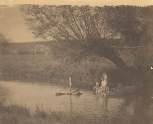 [Susan Macdowell og Crowell-børnene i Avondale, Pennsylvania] af Thomas Eakins