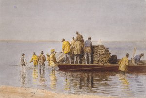 Optager nettet, 1881. af Thomas Eakins