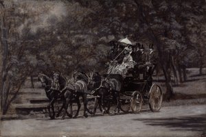 The Fairman Rogers Four-In-Hand (A May Morning in the Park) af Thomas Eakins
