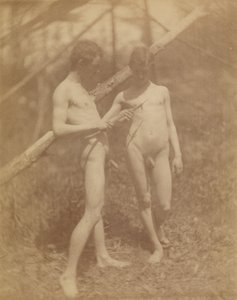 [To mandlige nøgenbilleder] af Thomas Eakins