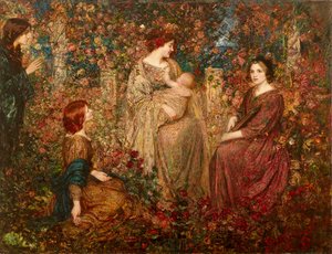 Barnet (olie på lærred) af Thomas Edwin Mostyn