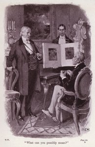 Illustration til The Woman In White af Wilkie Collins (litho)