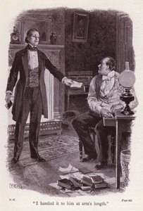 Illustration til The Woman In White af Wilkie Collins (litho)