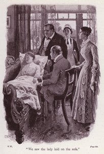 Illustration til The Woman In White af Wilkie Collins (litho)