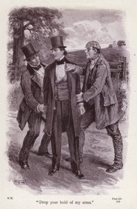 Illustration til The Woman In White af Wilkie Collins (litho)