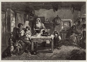 Hjem og hjemløse af Thomas Faed