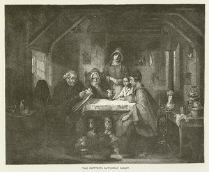 The Cotters lørdag aften af Thomas Faed