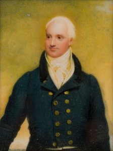 Portræt af Cecil Forester, ca. 1st Lord Forester, ca. 1830 (olie og elfenben) af Thomas Falcon Marshall