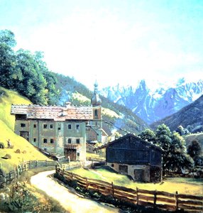 Ramsau (olie på papir)