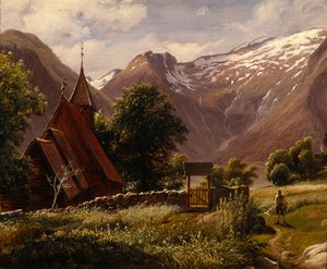 Tjugum Kirke, Balestrand af Thomas Fearnley