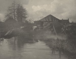 Et bådværft i Norfolk, 1886 (foto)