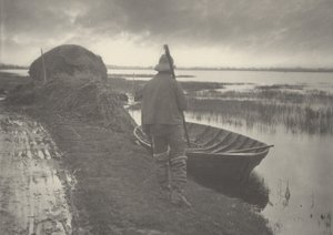 Marskmand på vej til at klippe Schoof-Stuff,1886 (foto)