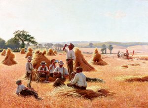 Høstmaskiner hviler, 1898 af Thomas Frederick Mason Sheard