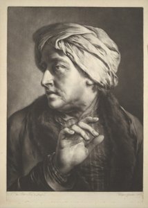 Hoved af en mand med turban af Thomas Frye