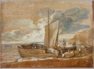 En kvægfærge, 1784-1788 af Thomas Gainsborough