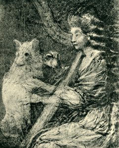 Harpespiller og hund, c1778, 1943. af Thomas Gainsborough