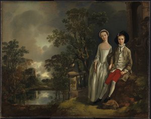Heneage Lloyd og hans søster Lucy af Thomas Gainsborough