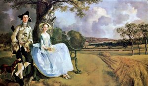 Hr. og fru Andrews af Thomas Gainsborough