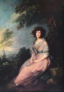 Mrs. Richard Brinsley Sheridan, 1785-1787 af Thomas Gainsborough