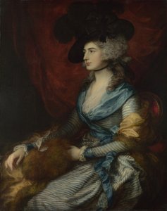 Portræt af Sarah Siddons, 1785 af Thomas Gainsborough